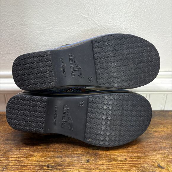 Dansko Size EU 38 Clogs Shoes Vegan Volley Floral Patchwork Boho Indie READ - Picture 4 of 14